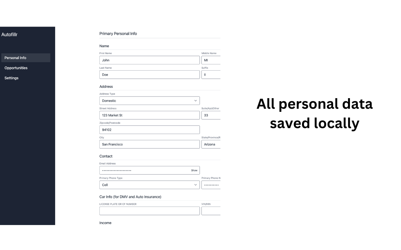 Autofillr Copilot: Autofill Job & other Forms截图1