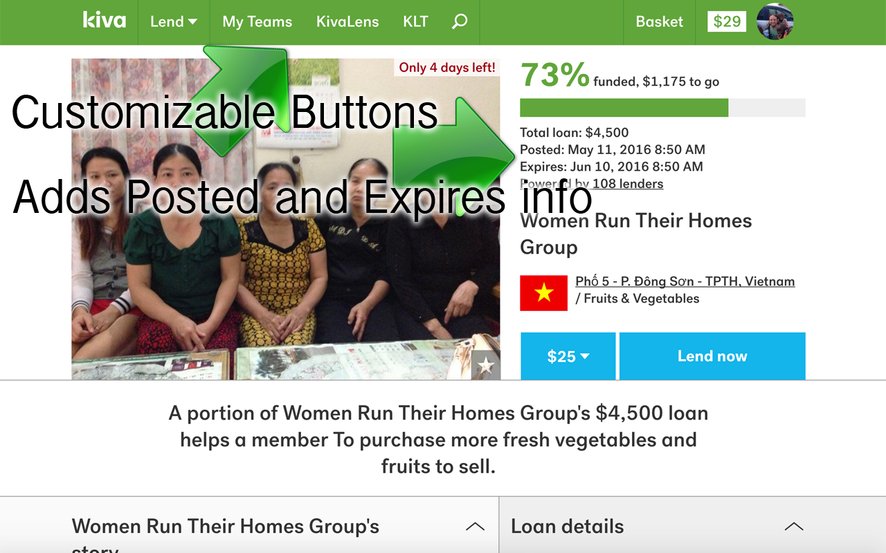 Kiva Lender Assistant截图4