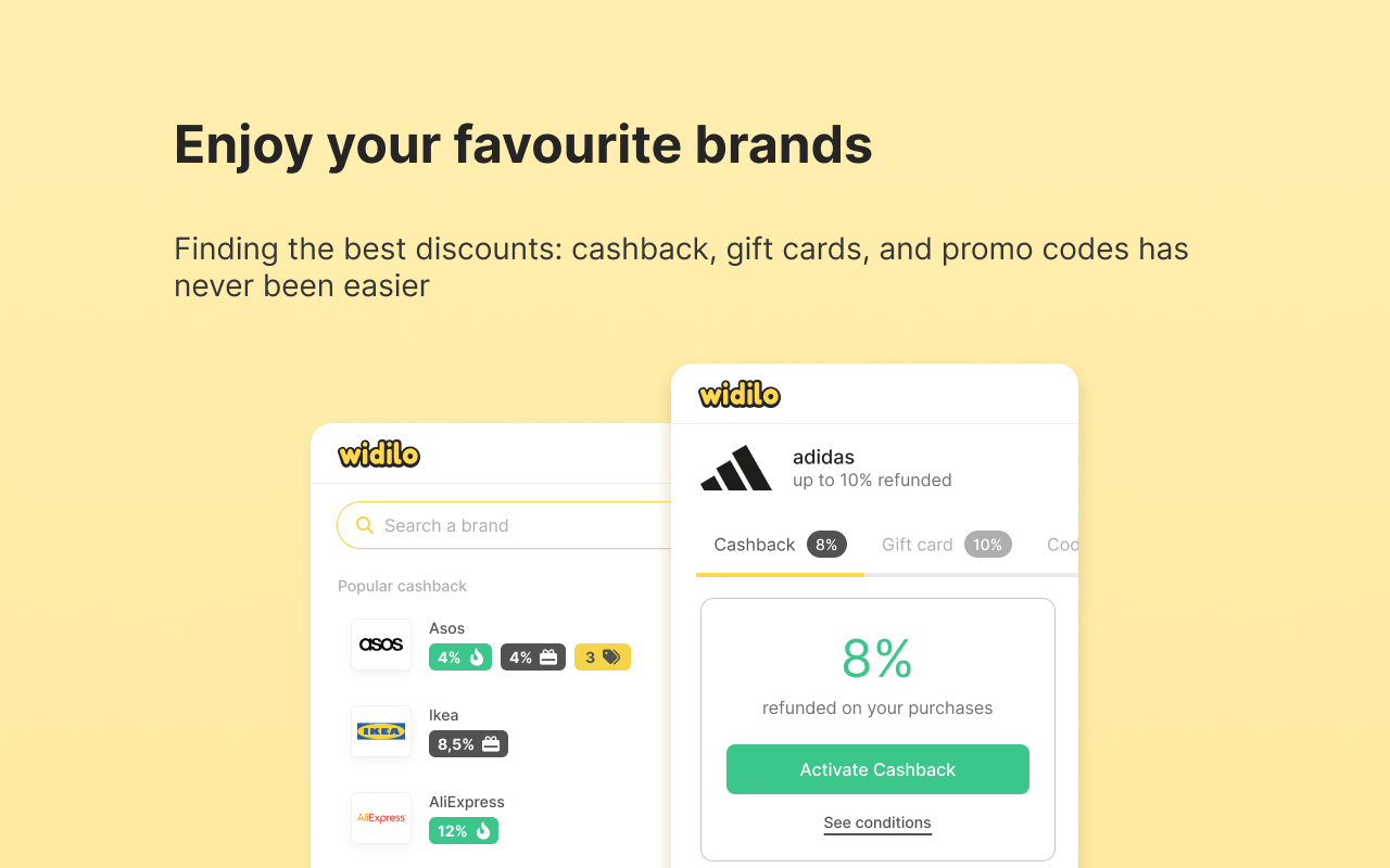 Widilo Cashback Reminder截图1