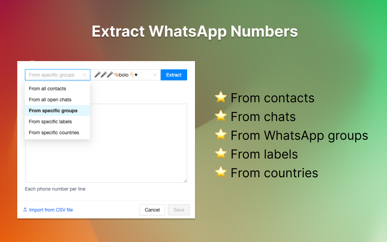 WhatsApp群发助手截图4