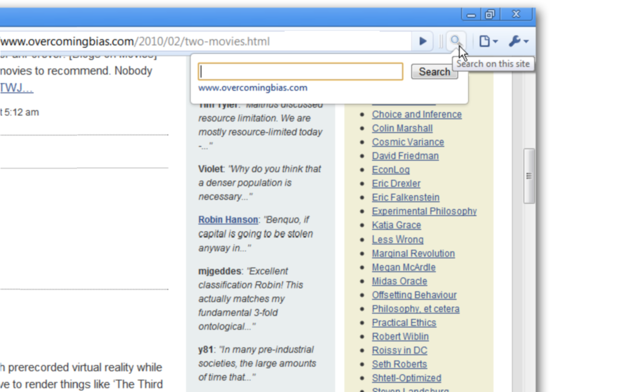 Search the current site (站内搜索)截图1