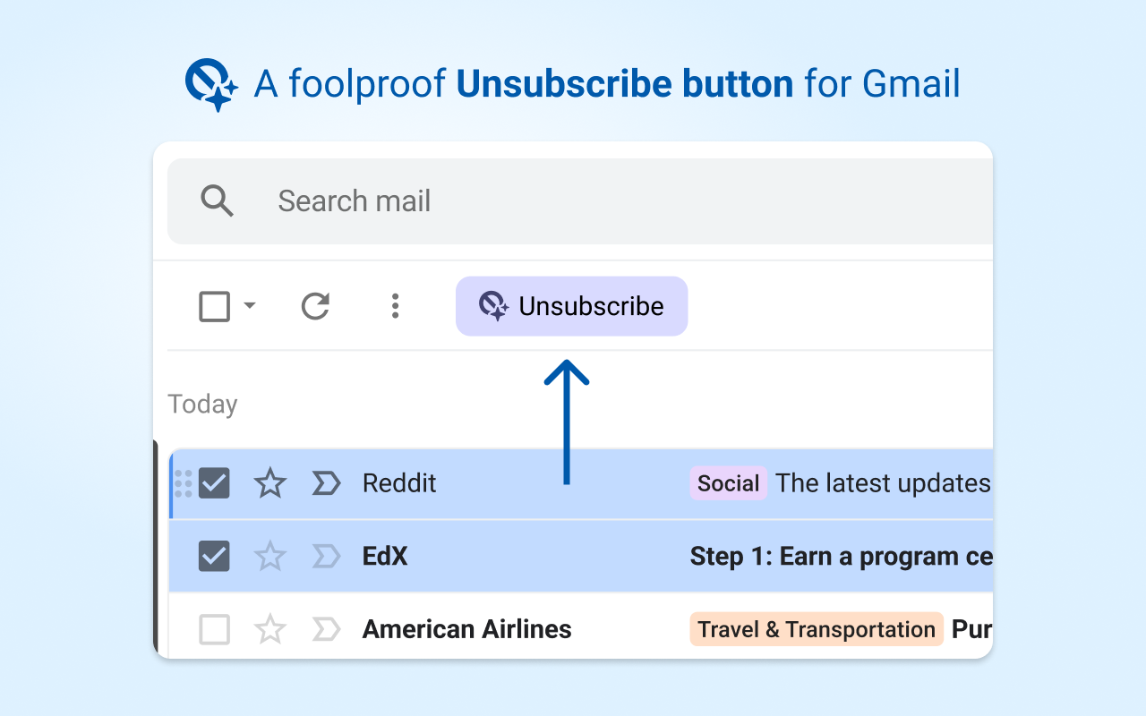 Gmail Unsubscribe - bulk email unsubscription截图3