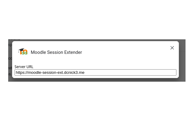 Moodle Session Extender截图1
