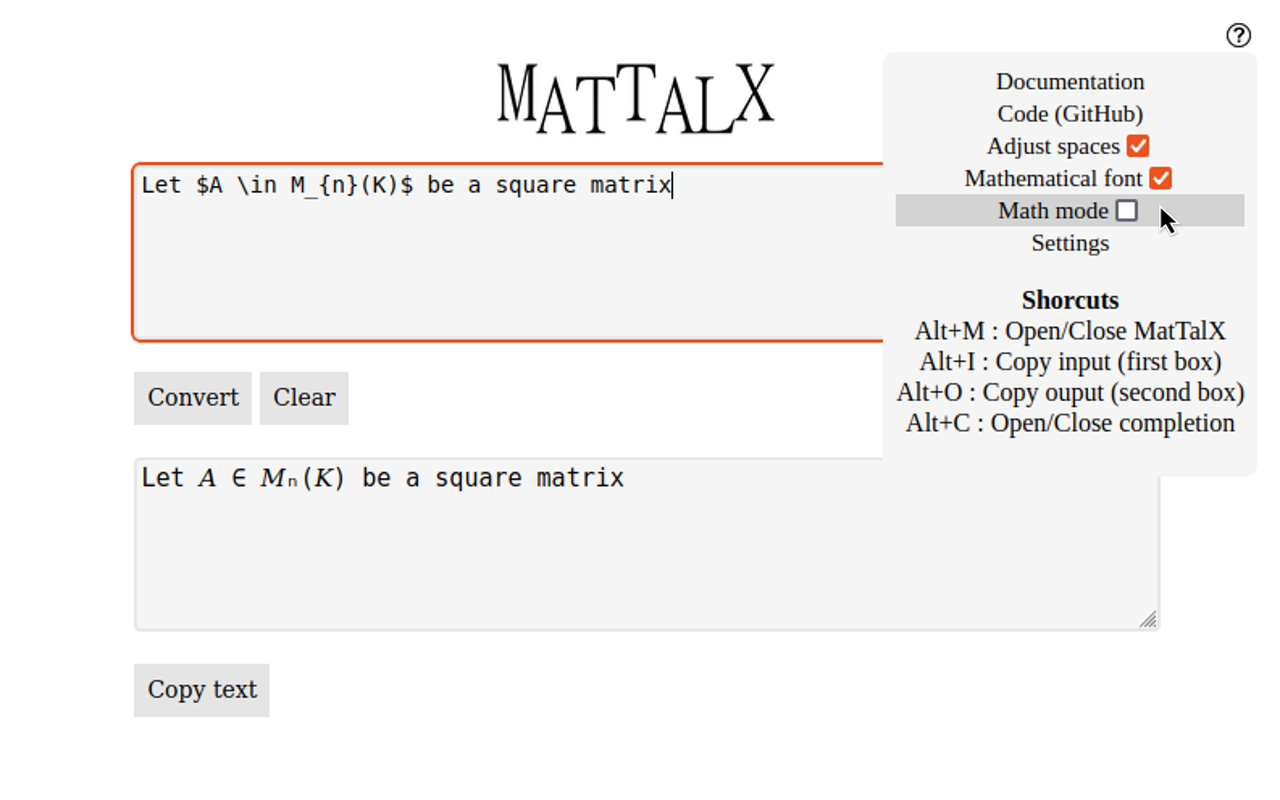 MatTalX - Write math symbols截图2
