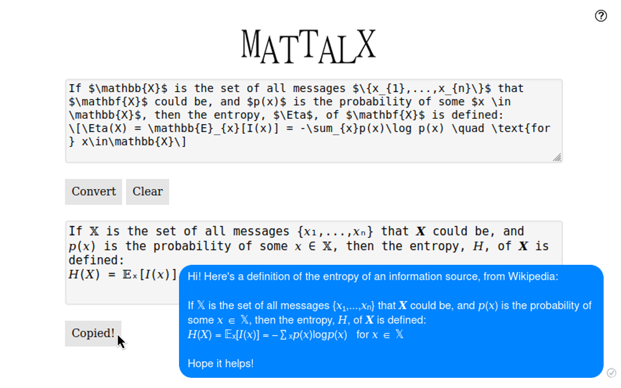 MatTalX - Write math symbols截图3