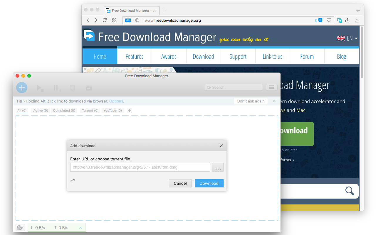 Download with Free Download Manager (FDM)截图1