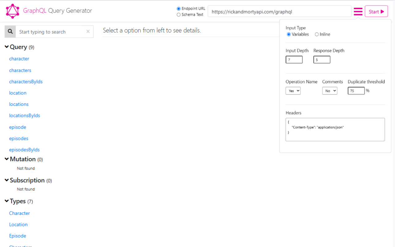 Graphql Query Generator截图1