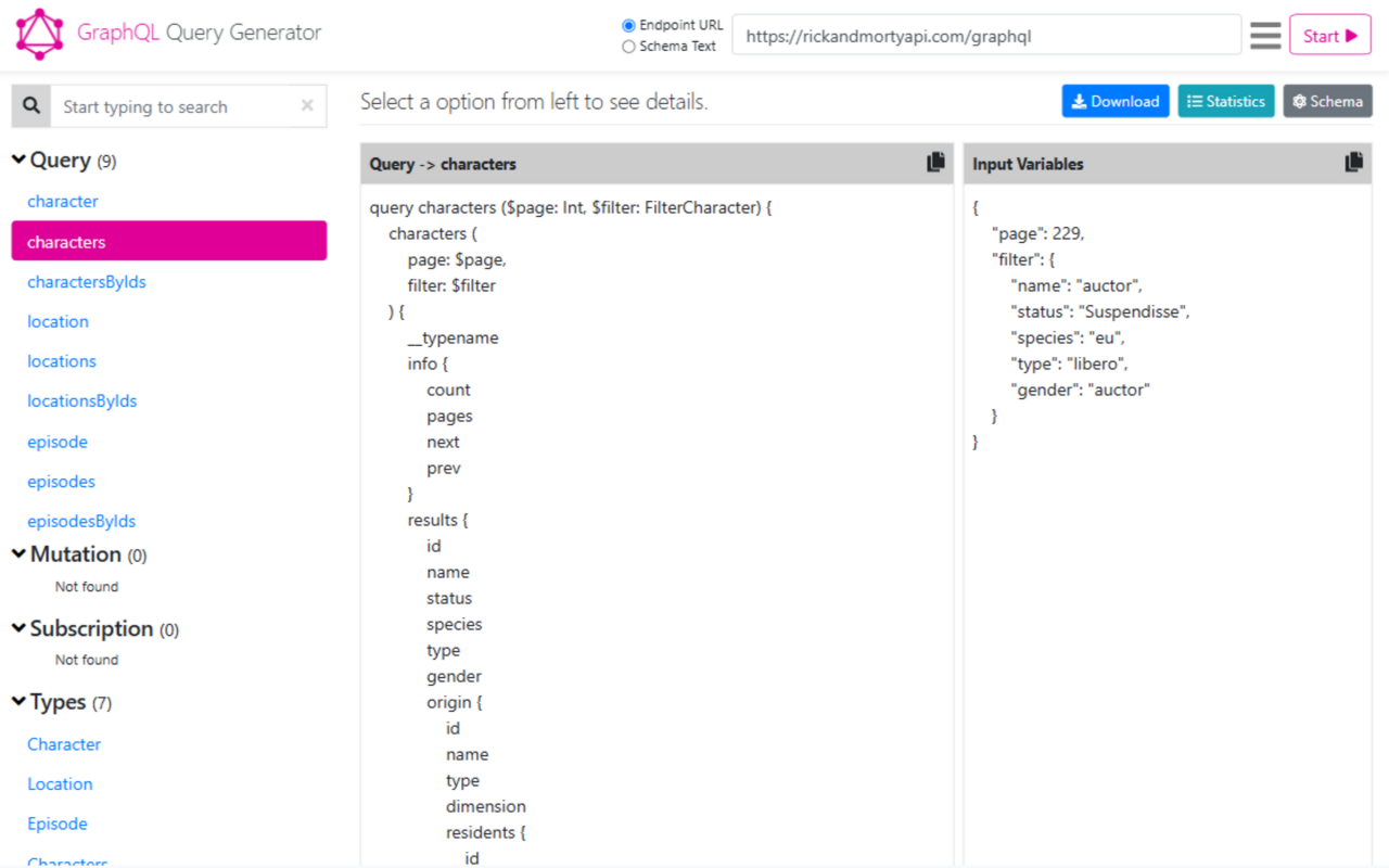 Graphql Query Generator截图3
