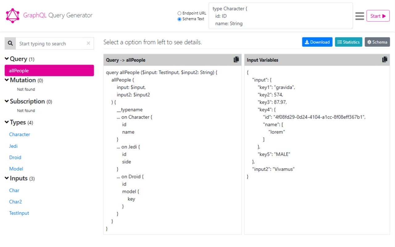 Graphql Query Generator截图4