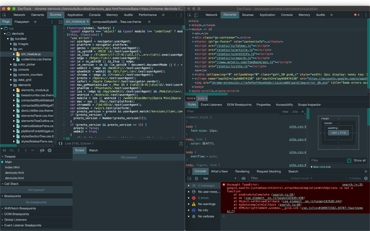 Material DevTools Theme Collection截图2