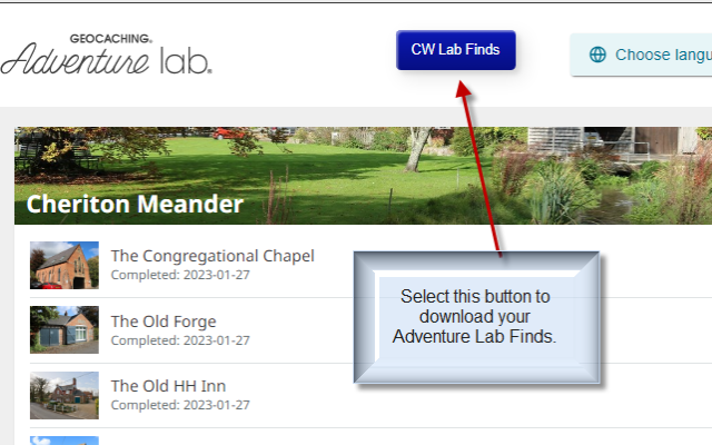 User's Found Adventure Labs Data截图1