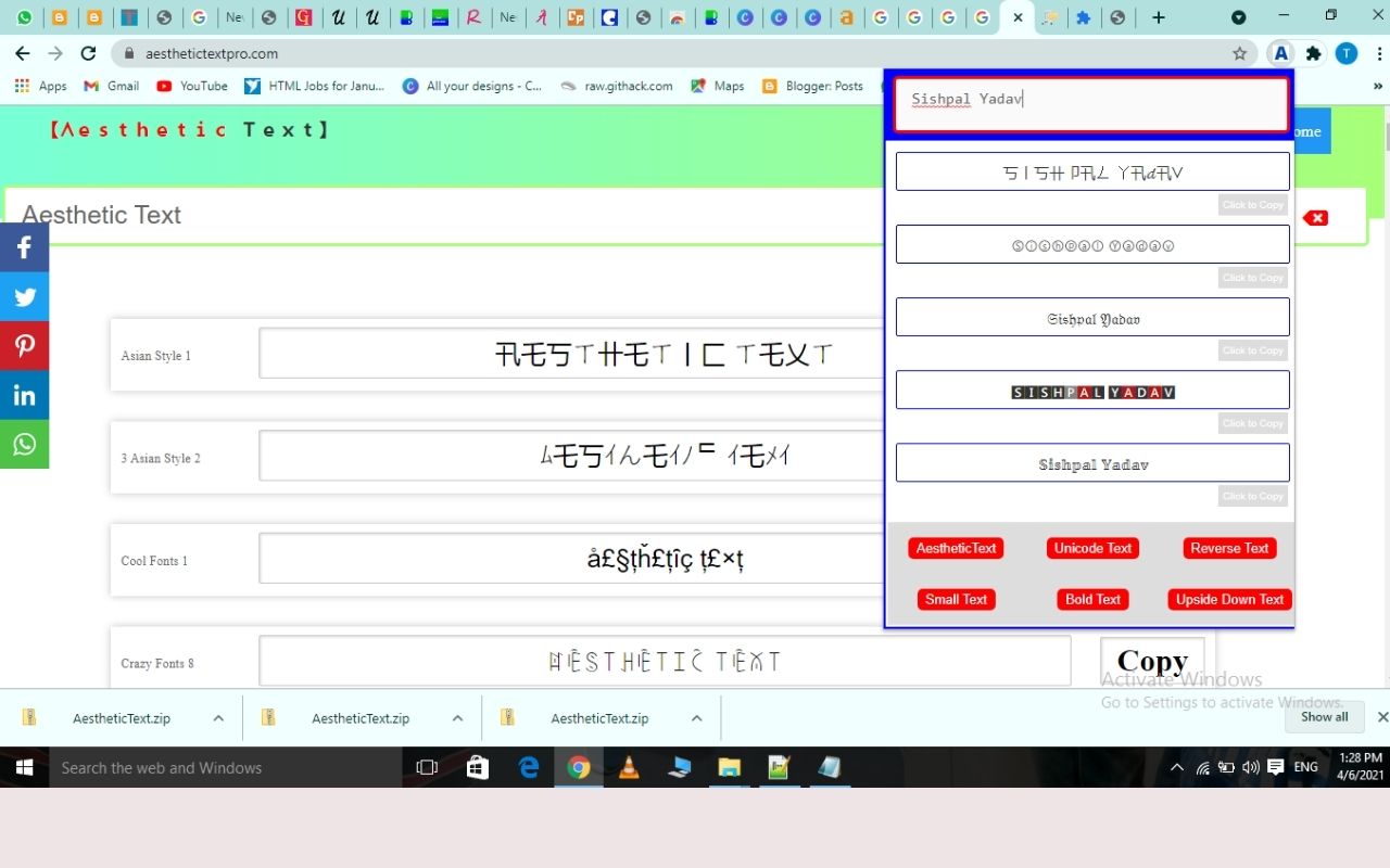 Aesthetic Text ᐈ #201+ Fancy Text Generator截图1