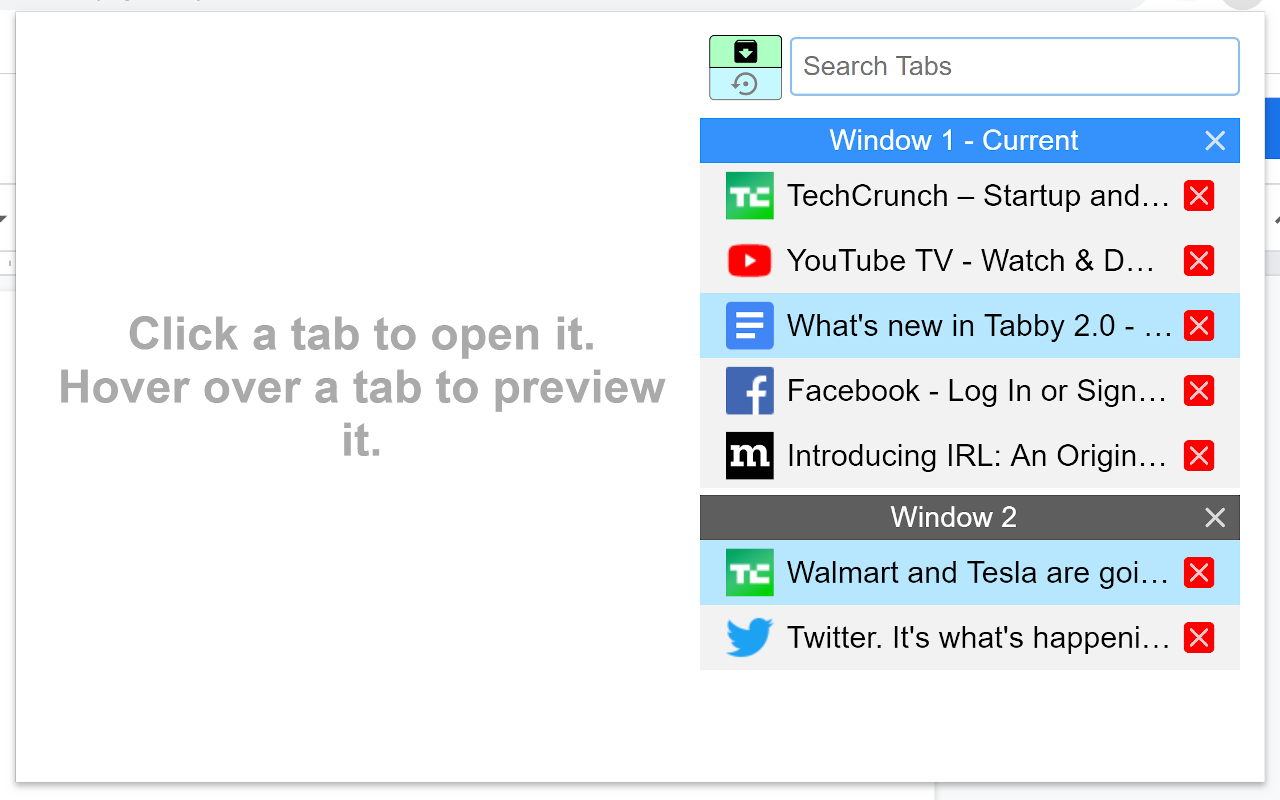 Tabby - Window and Tab Manager截图3