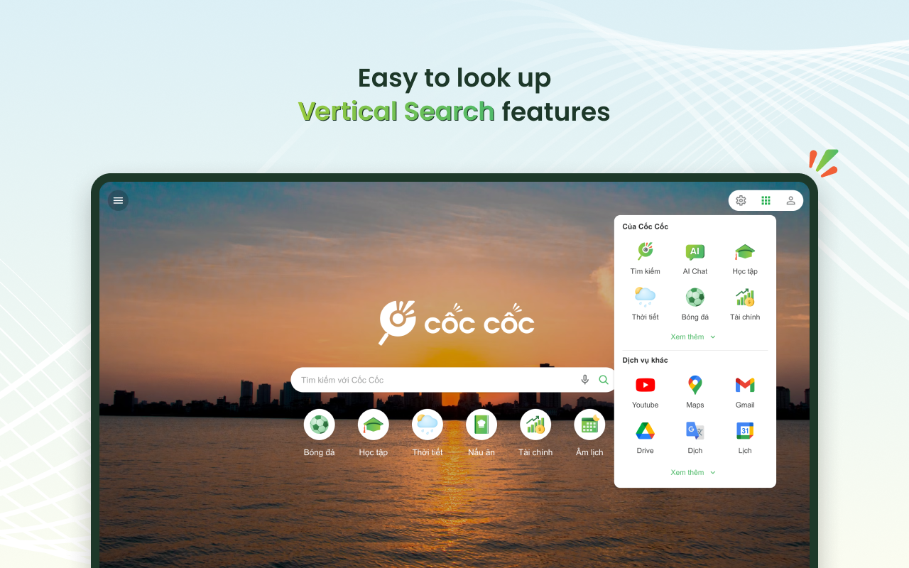 Cốc Cốc Search截图3
