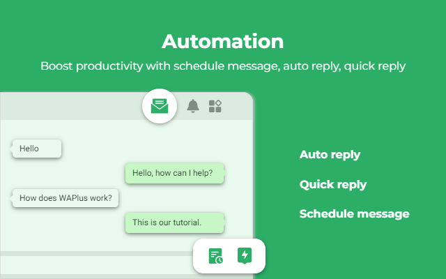 WAPlus CRM - 集成 AI 的 WhatsApp 助手工具截图2