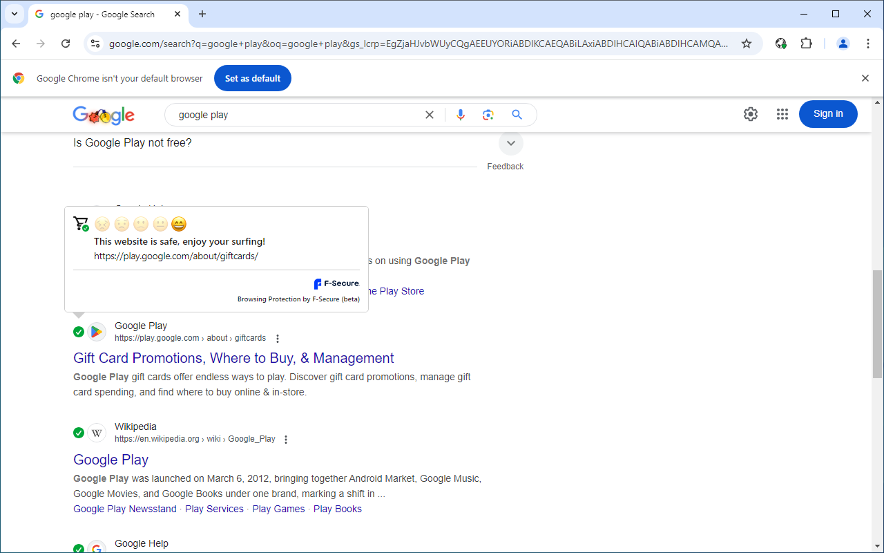 F-Secure 浏览保护截图2
