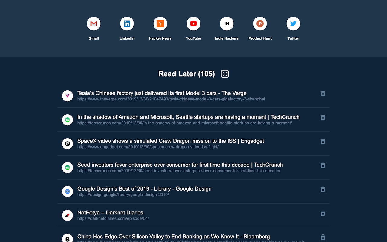 Read Later Tab截图1