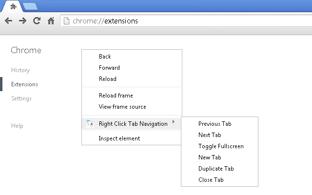 Right Click Tab Navigation截图1