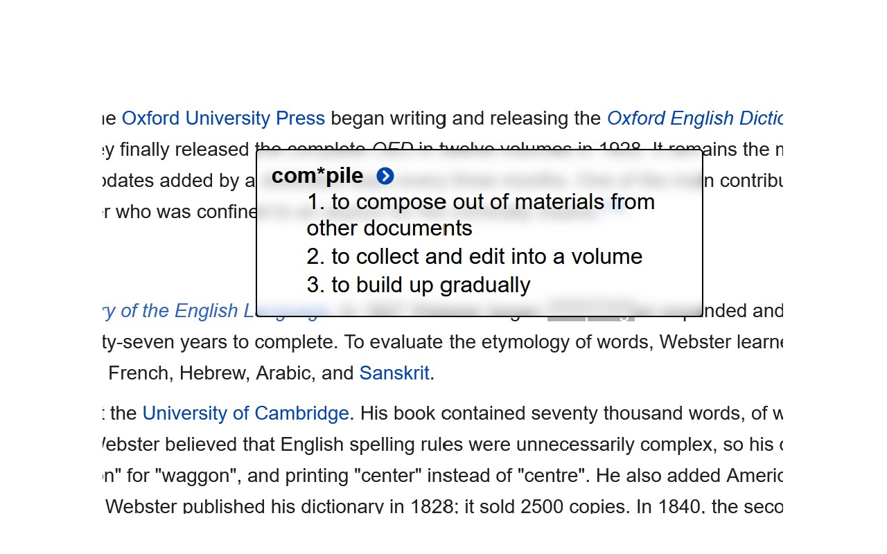 Merriam's Webpage截图1