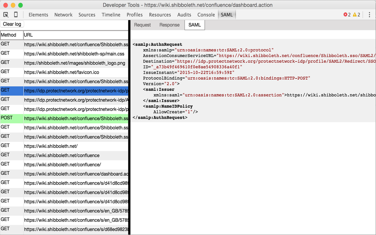 SAML DevTools extension截图1