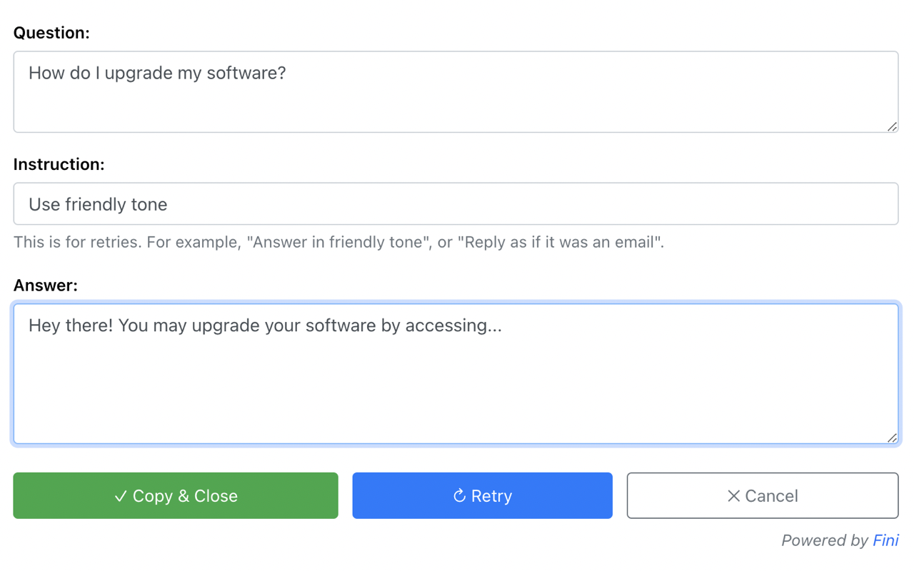Answer with Fini截图1