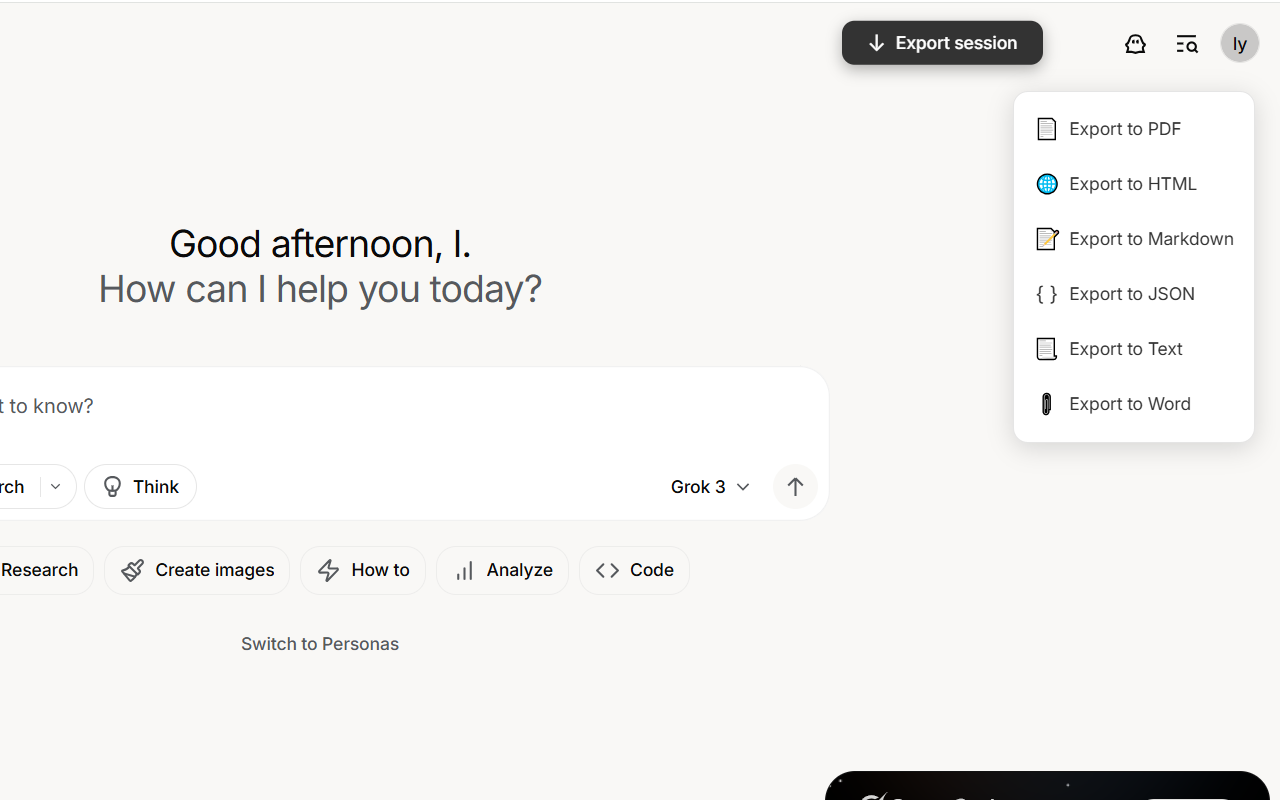 Grok 聊天导出器截图1