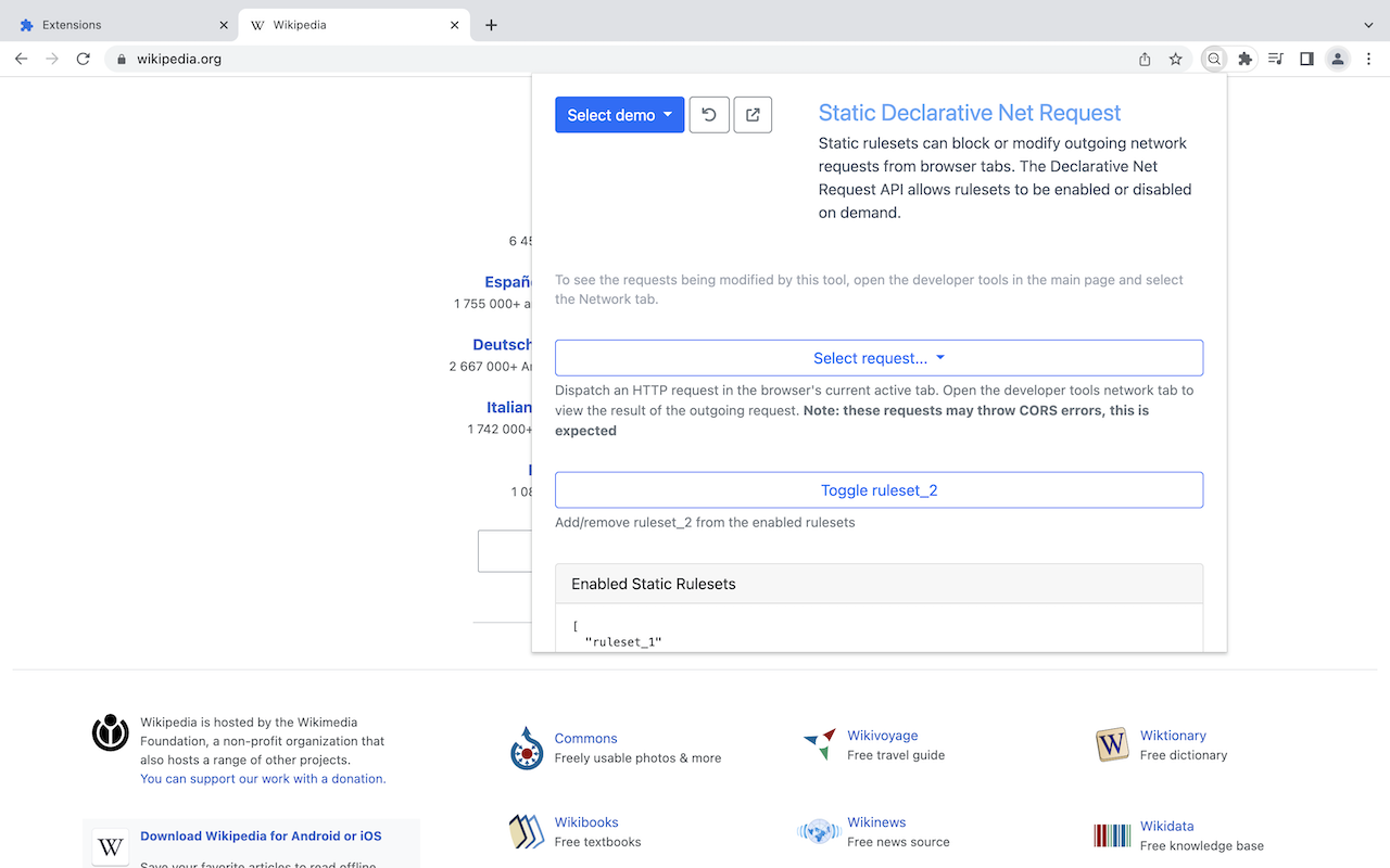 Example Chrome Extension截图2