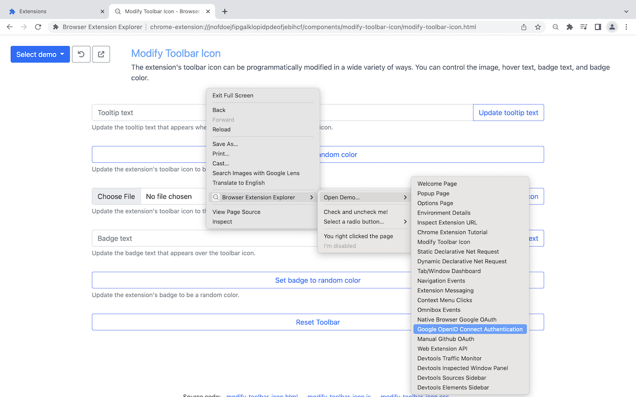 Example Chrome Extension截图4