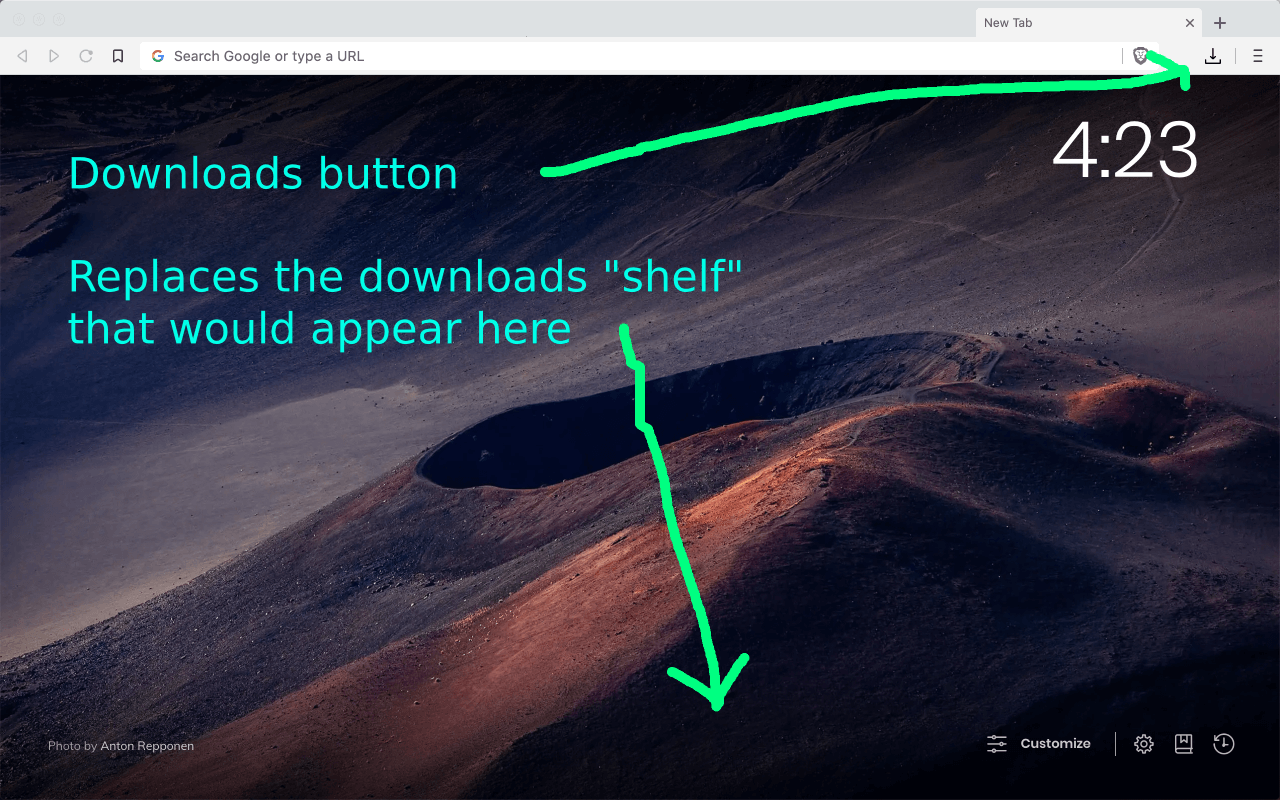 Disable Download Shelf截图1