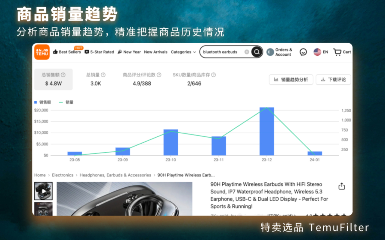 特卖选品 - TemuFilter截图5