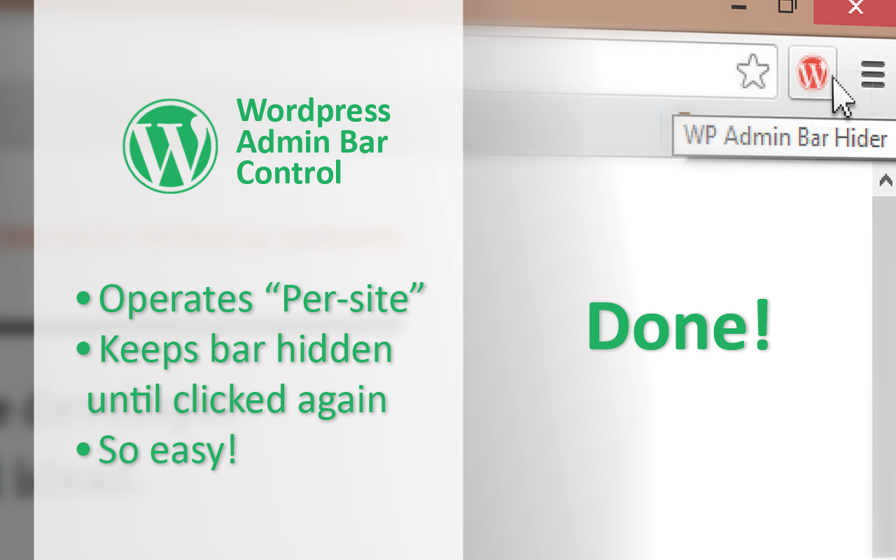 Wordpress Admin Bar Control截图1