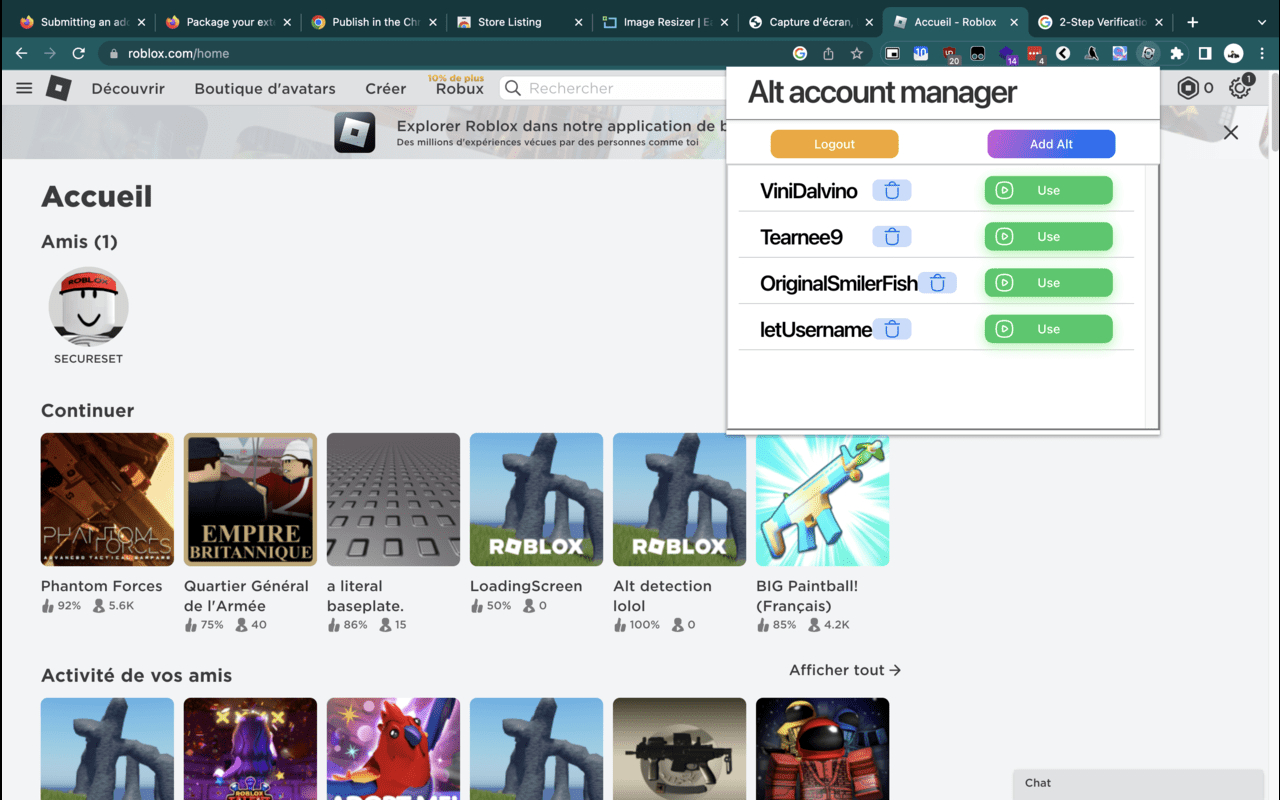 Alt Manager for roblox截图1
