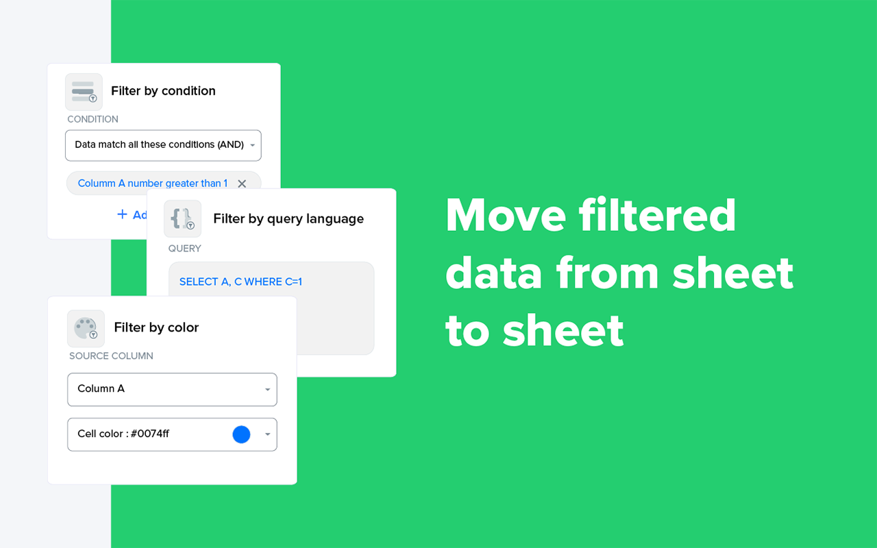 Sheetgo | Connect, Filter, Merge, Excel, CSV截图1