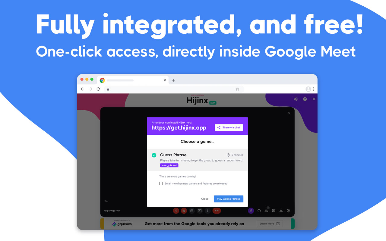 Hijinx - Icebreaker Games for Google Meet截图2