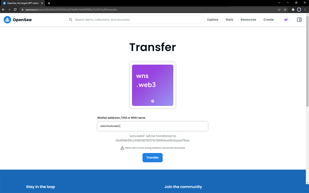 Web3 Name Service (WNS)截图1