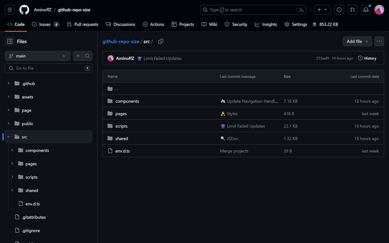 GitHub Repo Size截图1