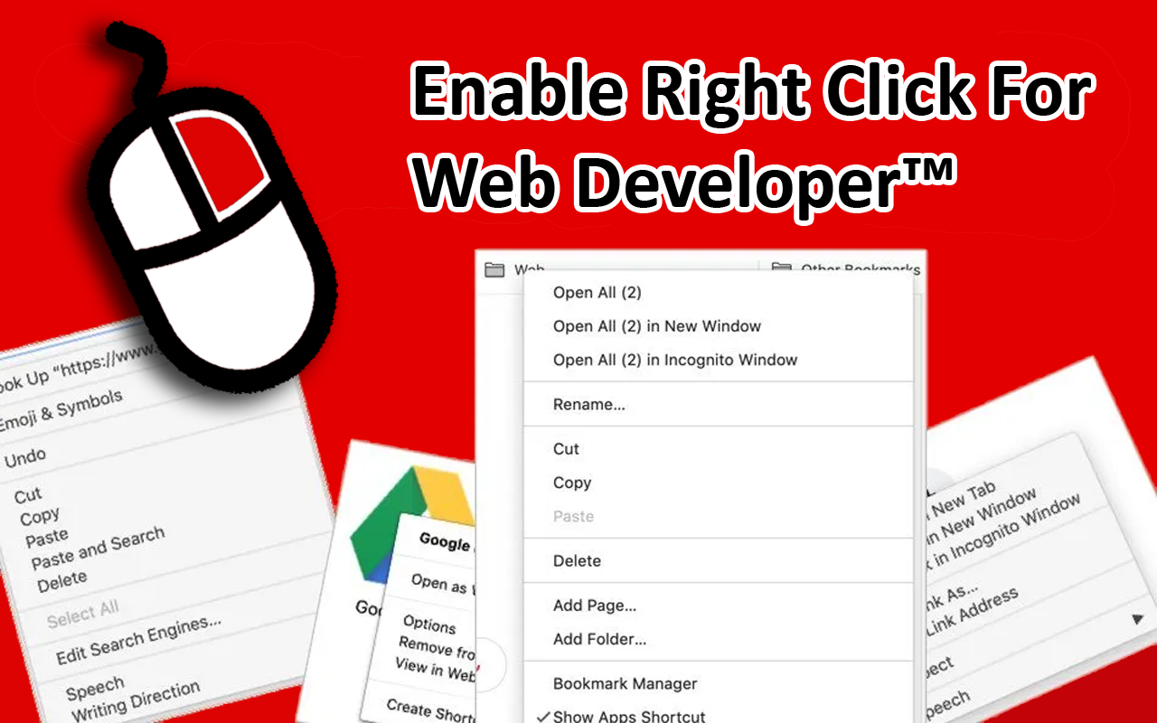 为Web Developer™启用右键截图3