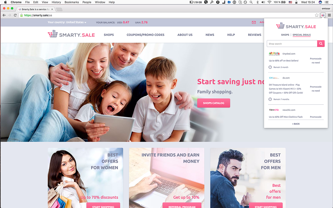 Smarty.Sale Cash Back截图5