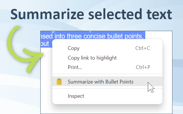 Bullet Points: summarize Web pages with GPT-3截图2
