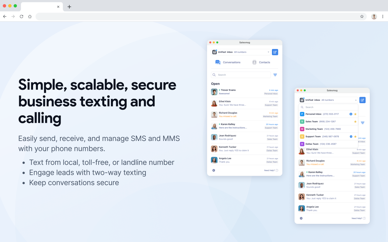 Salesmsg - Business Text Messaging截图2