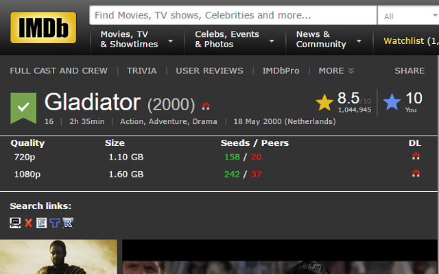 IMDB Torrent Search截图2