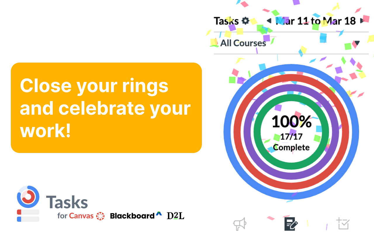 Tasks for Canvas – now supporting Blackboard, D2L Brightspace截图2