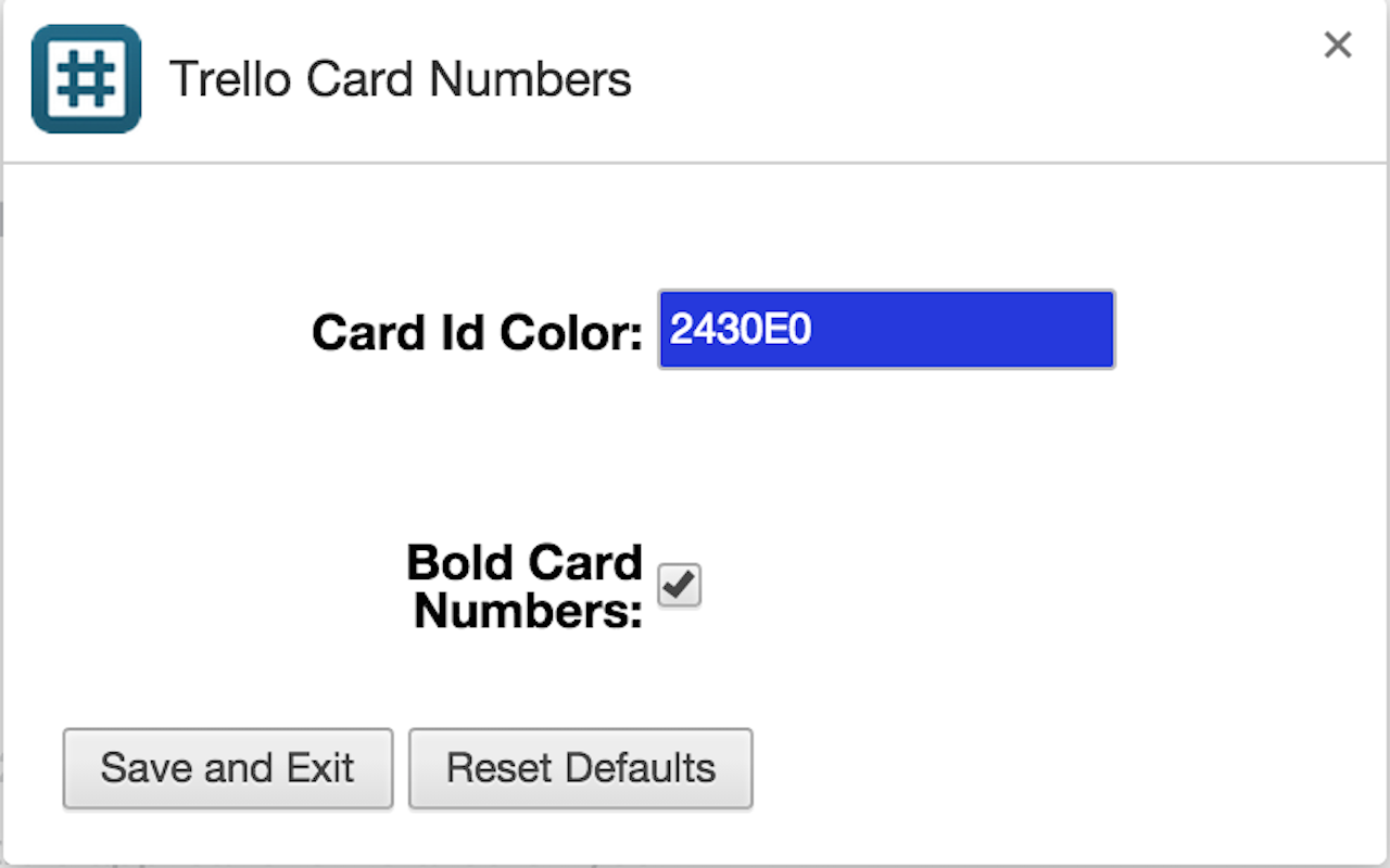 Trello Card Numbers截图2