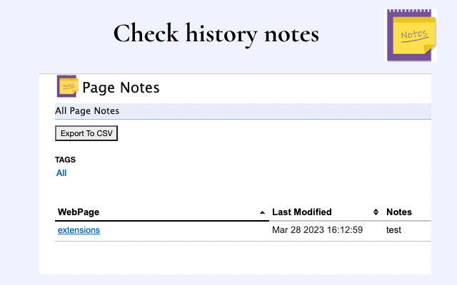 Notes for Chrome截图1