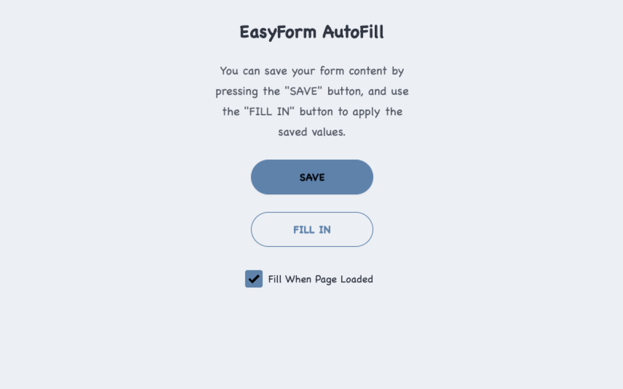 EasyForm AutoFill截图1