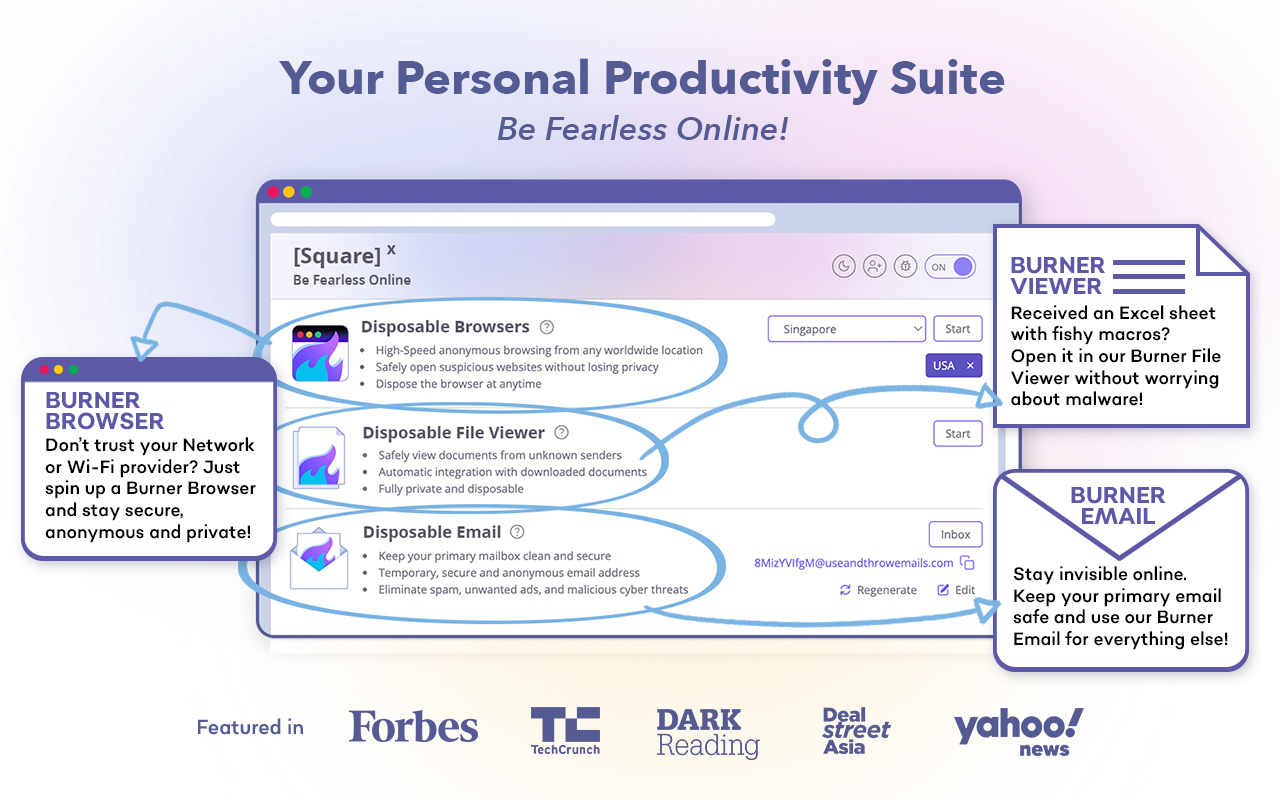 SquareX: Be Secure, Anonymous, Private Online截图3