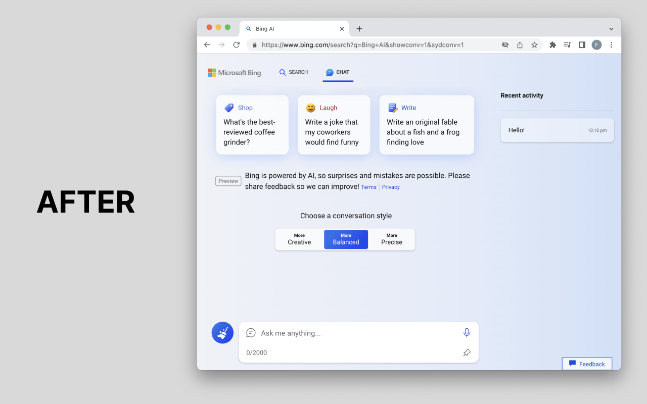 AI Chat Enabler for bing.com截图1