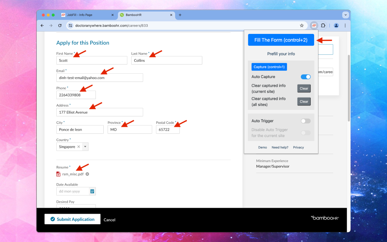 Autofill Smartly - JobFill截图2
