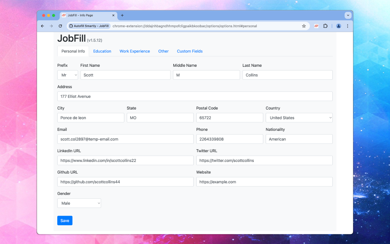 Autofill Smartly - JobFill截图3