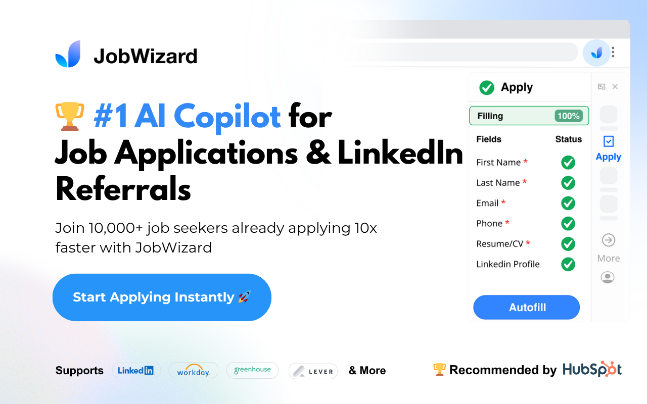 JobWizard: AI Autofill Job Applications & LinkedIn Referrals截图3